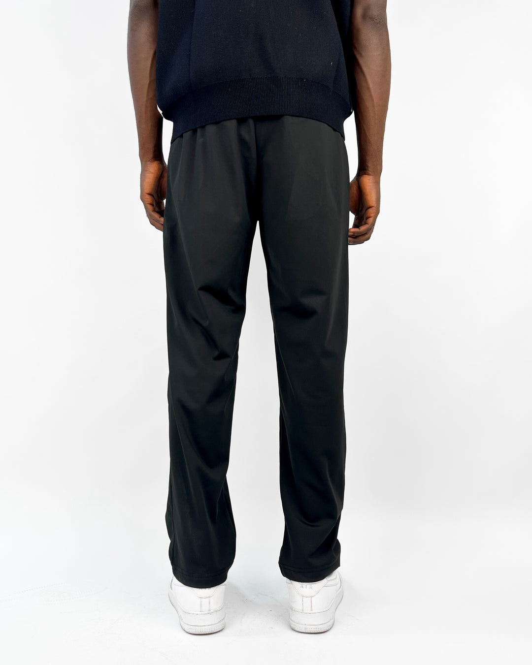 Nike swoosh track pants in black