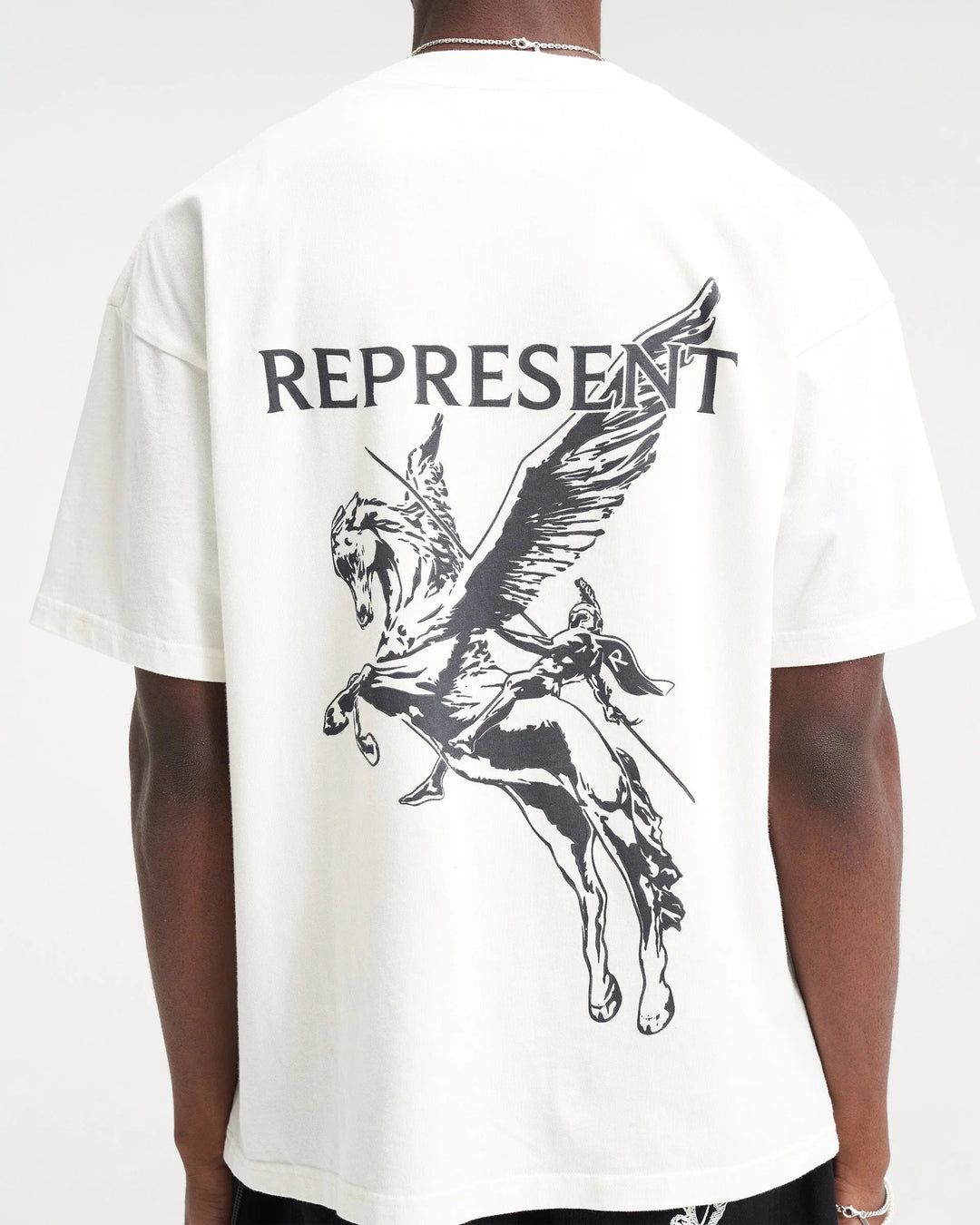 REPRESENT MASCOT T-SHIRT IN WHITE