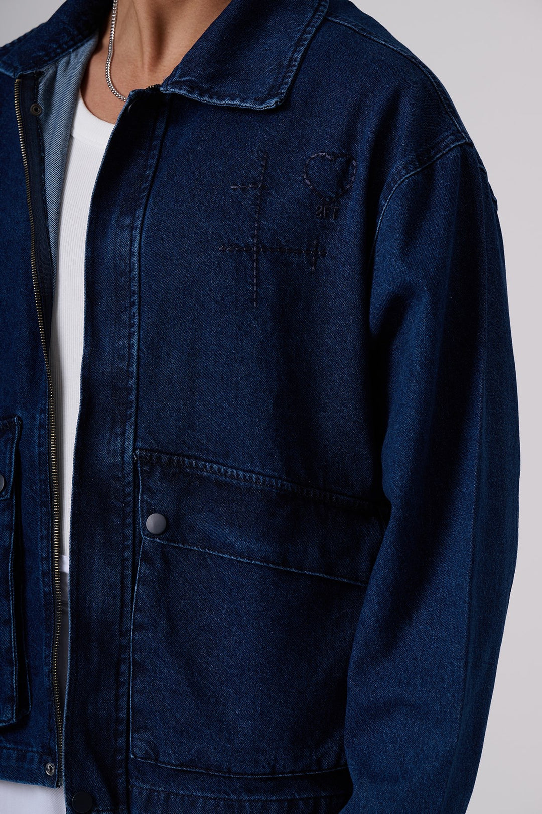 2512 denim jacket in navy blue
