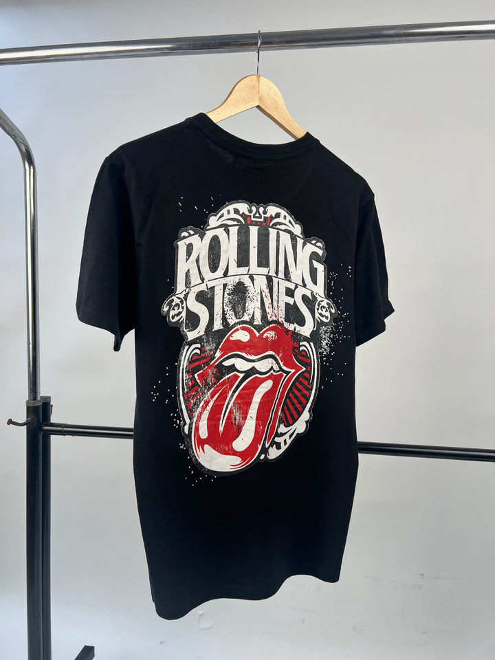 Renvill Rolling Stones Backprint T-shirt in black