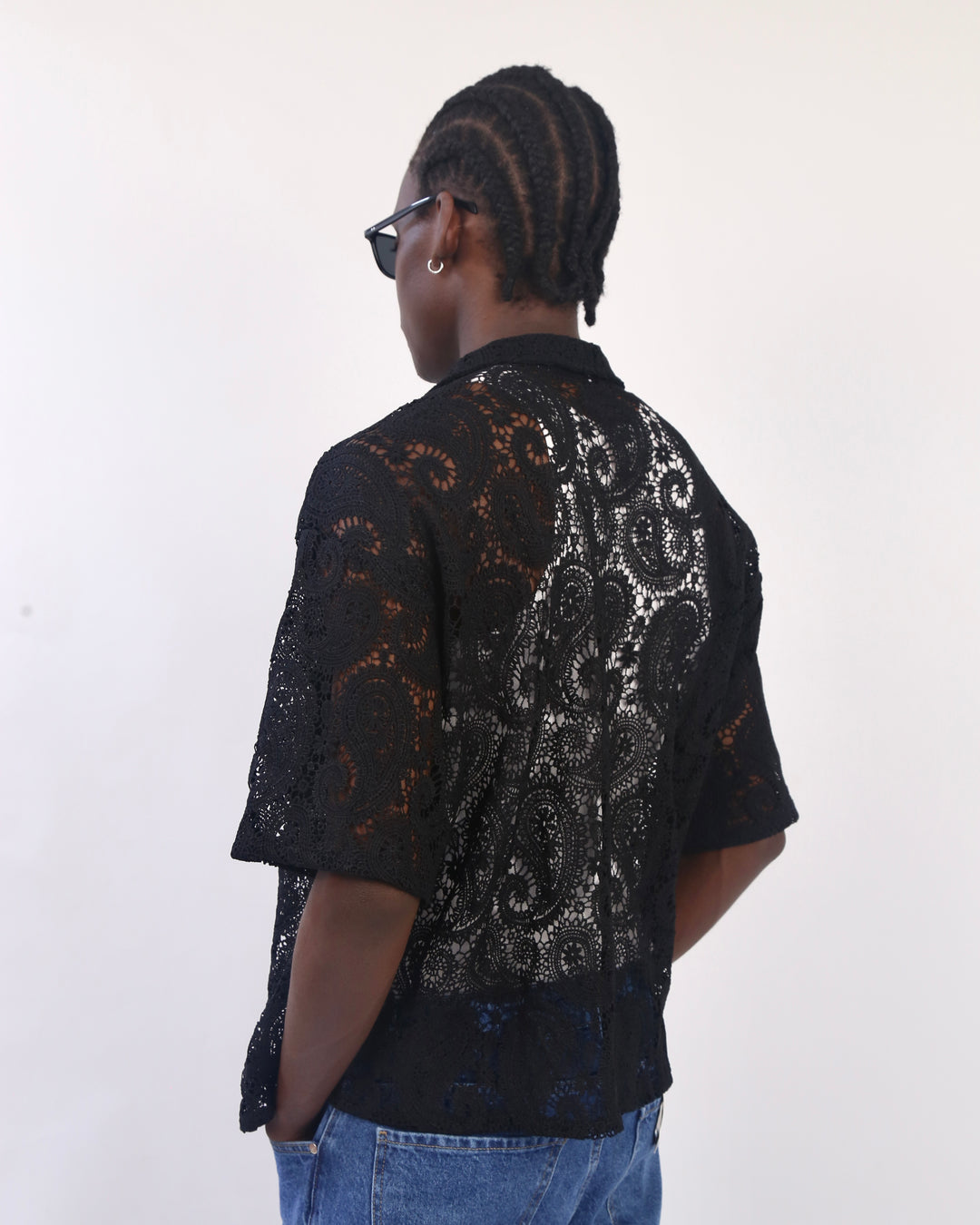 Garm Island Rico Crotchet Shirt in black