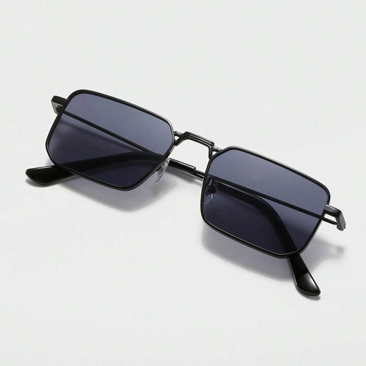 Rectangle Rim For Photo Full black rectangular rim sun glasses – Garmisland