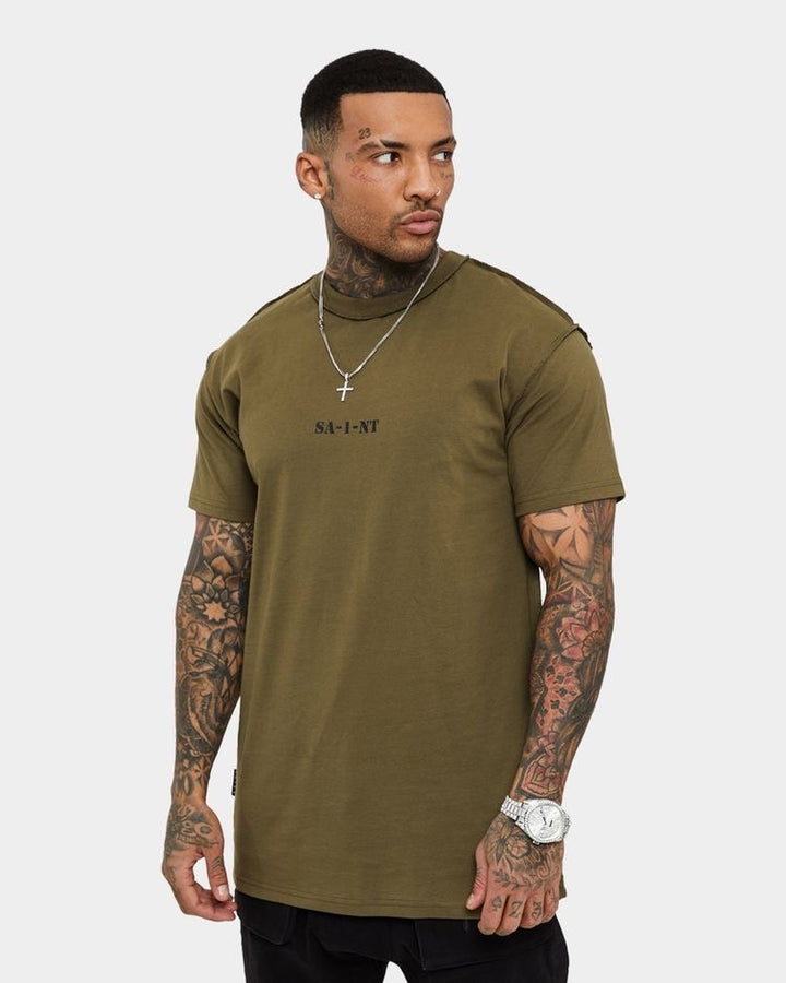 Saint Morta Dagger Reverse Lafayette T-Shirt in army green