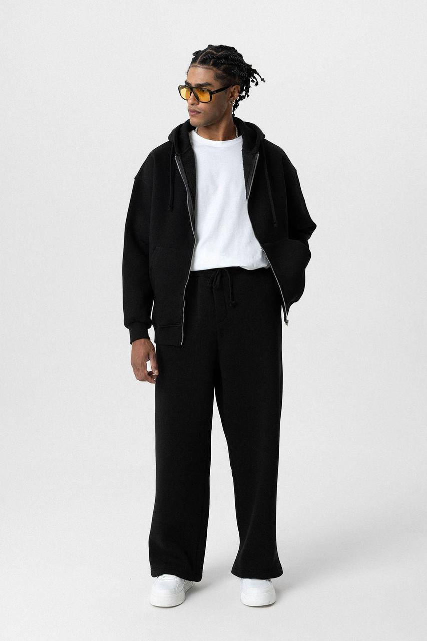 Vamos Premium Straight Fit Sweatpants in Black