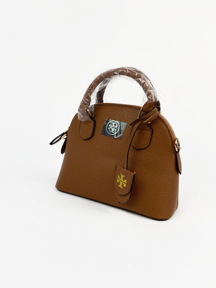 Tory Burch mini satchel bag in brown