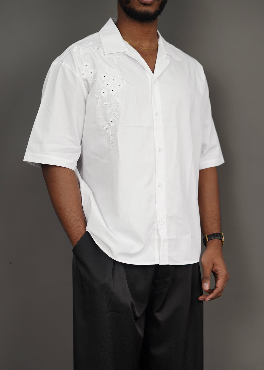 2512 Detail Shirt in white