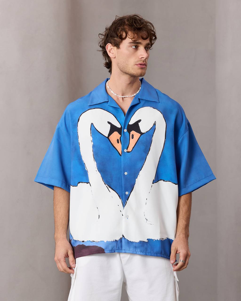 2morrow Swan shirt in blue