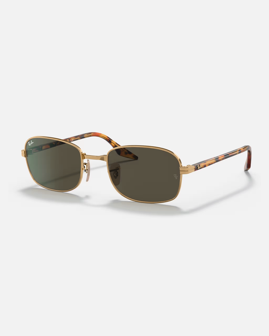Ray Ban RB3690 Retro sunglasses in Polished Gold