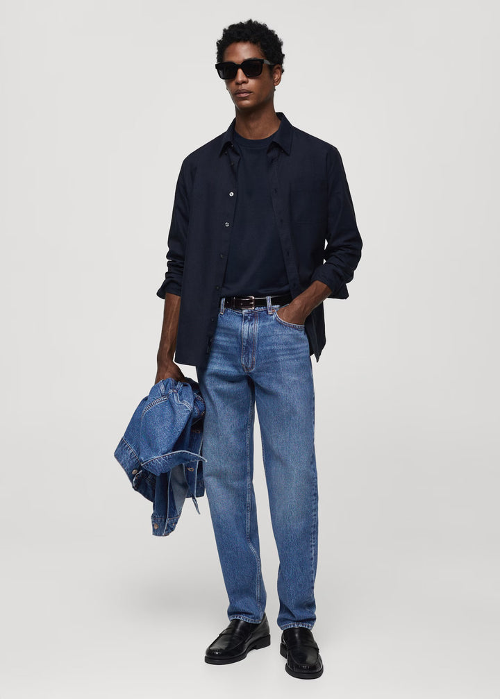 Zara denimwear jeans in dark blue