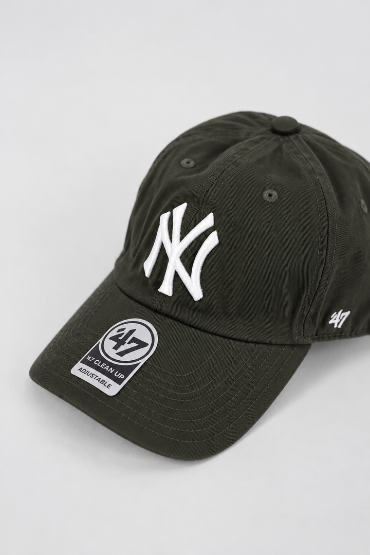 NY Baseball Adjustable Cap in Army Green
