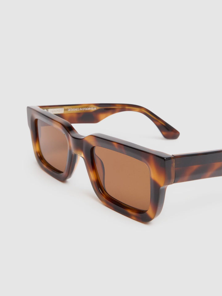 Garm Island Chunky frame sun glasses in brown