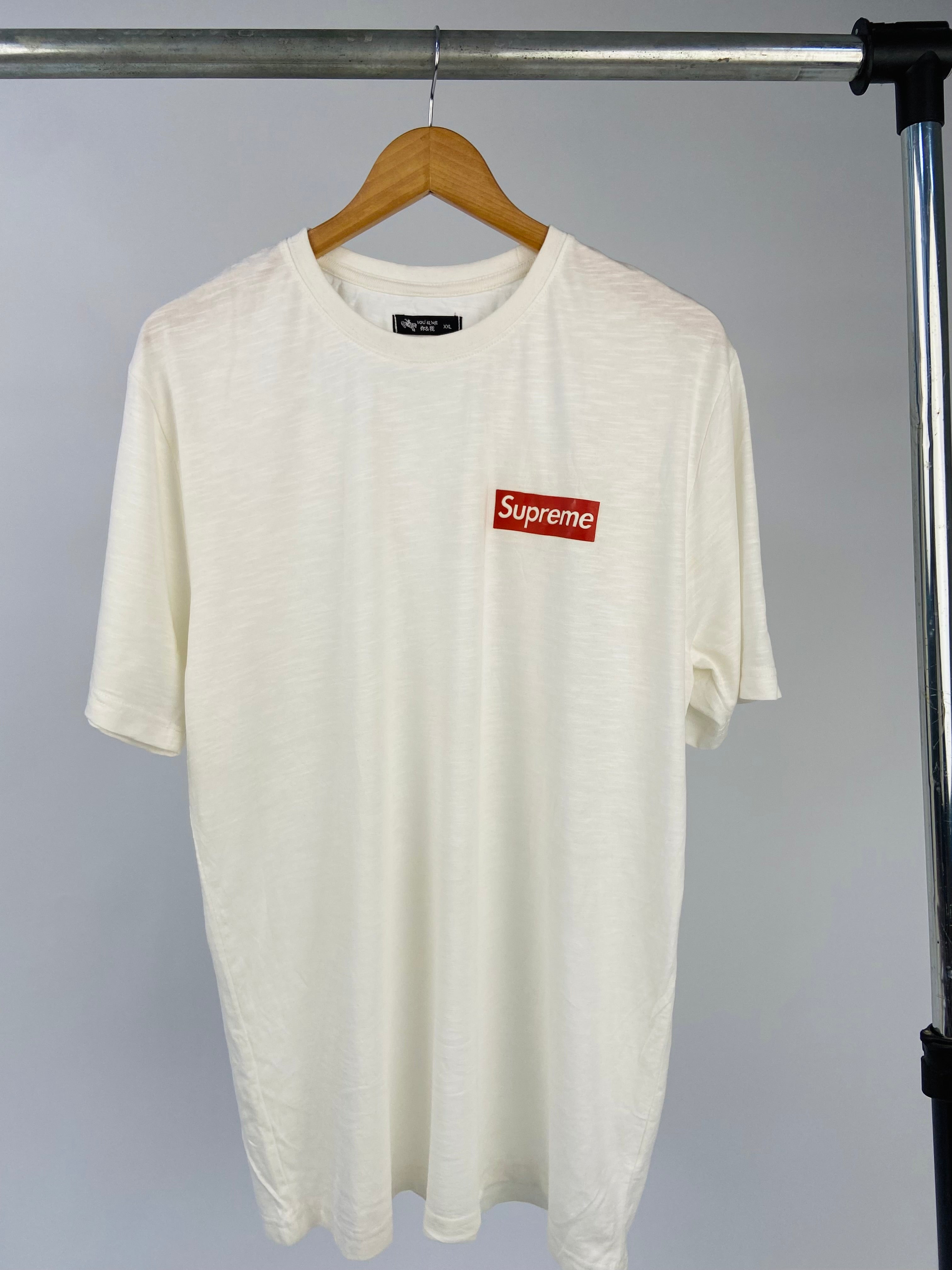 Supreme bar logo t sale shirt