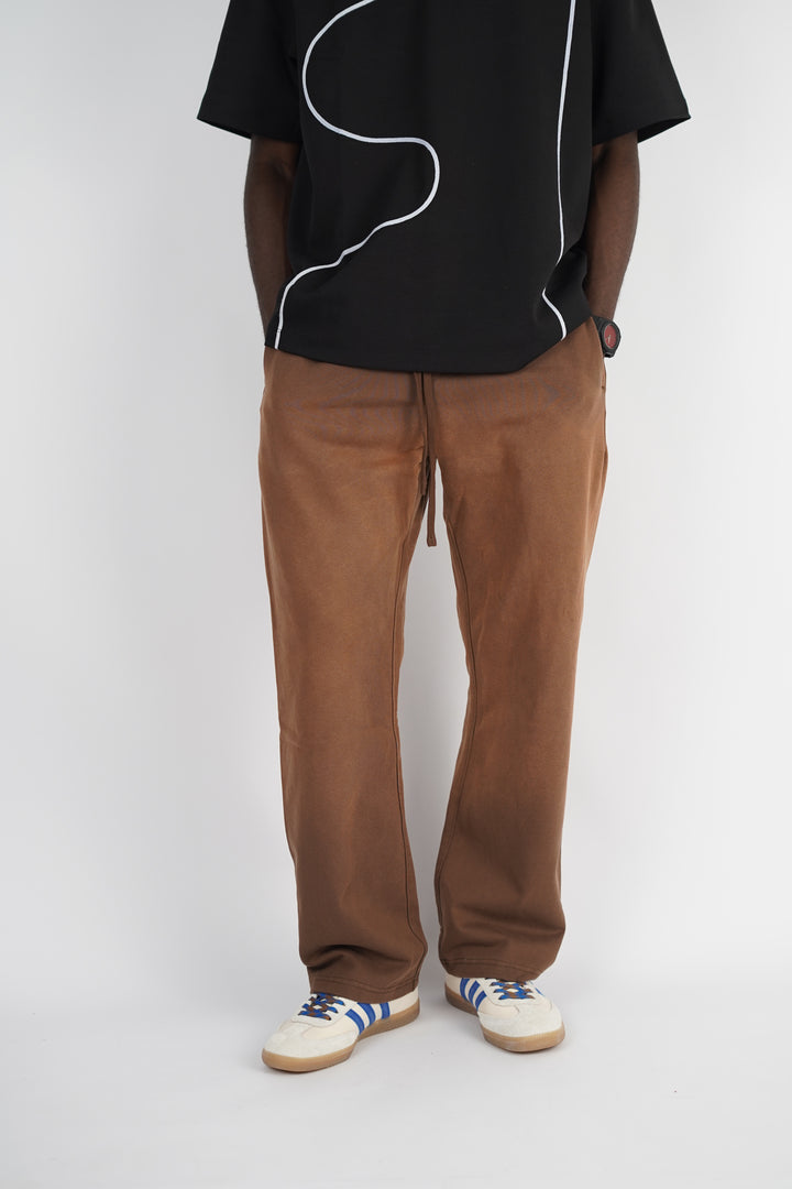 Artiemaster Cotton Sweatpants in Washed Brown