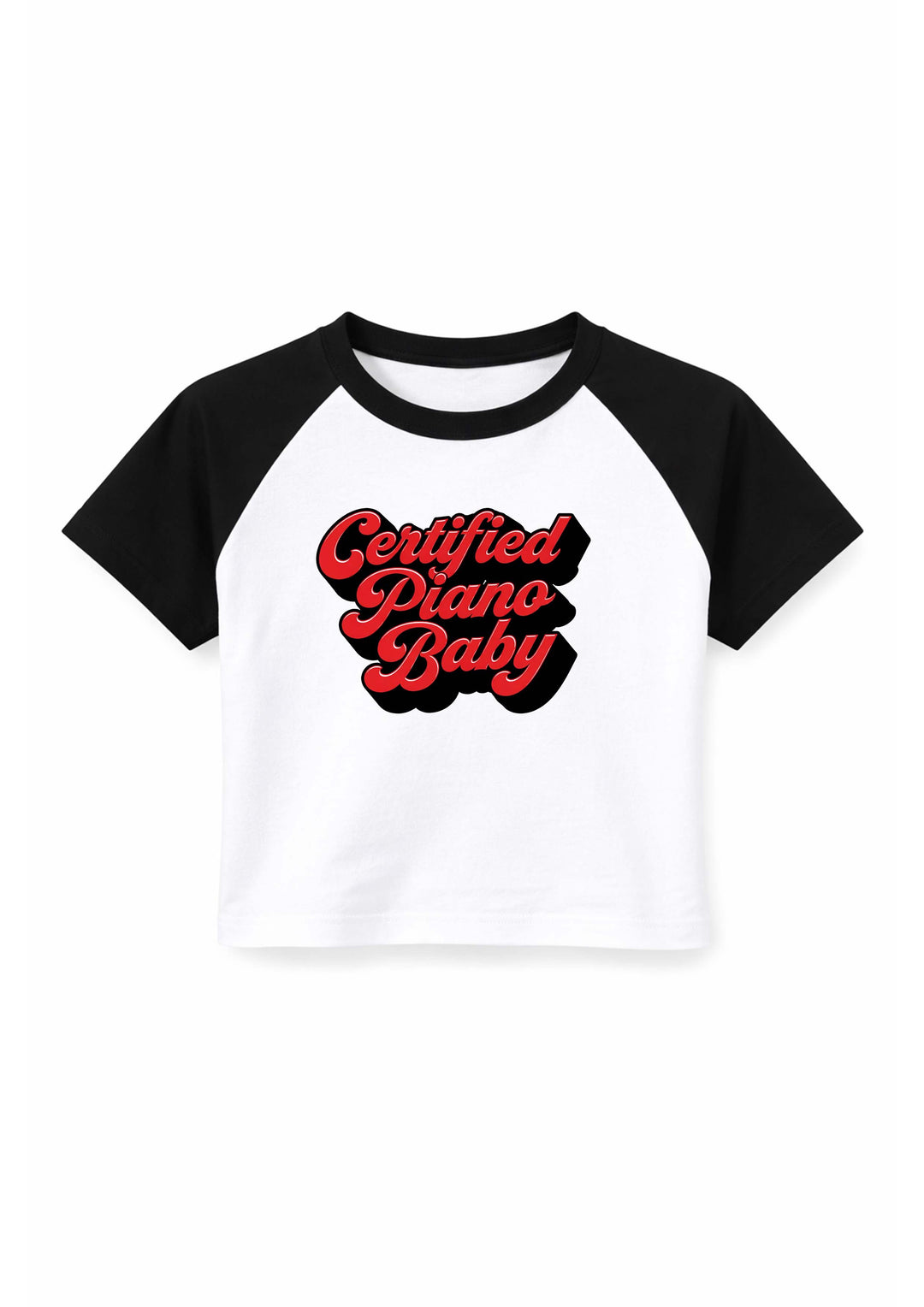 Certified Piano Baby Crop top in white
