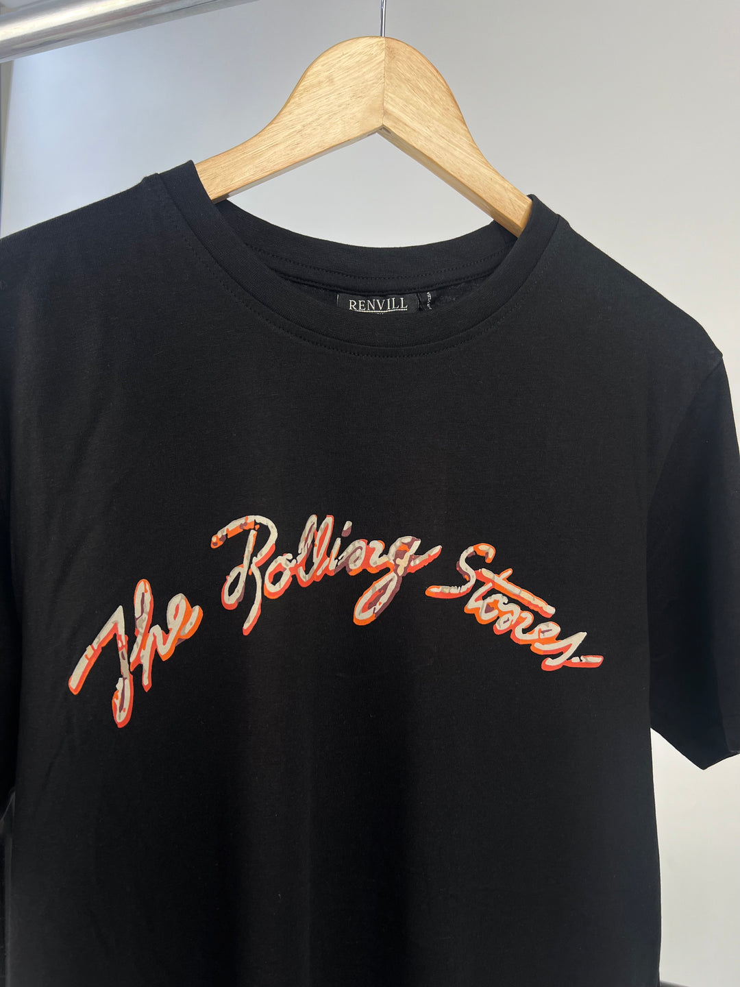 Renvill Rolling Stones Backprint T-shirt in black