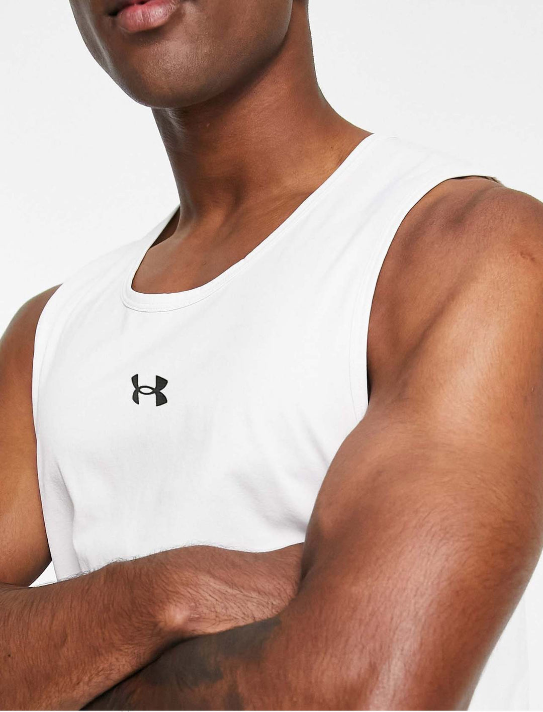 Under armour armless steaker vest t-shirt in white