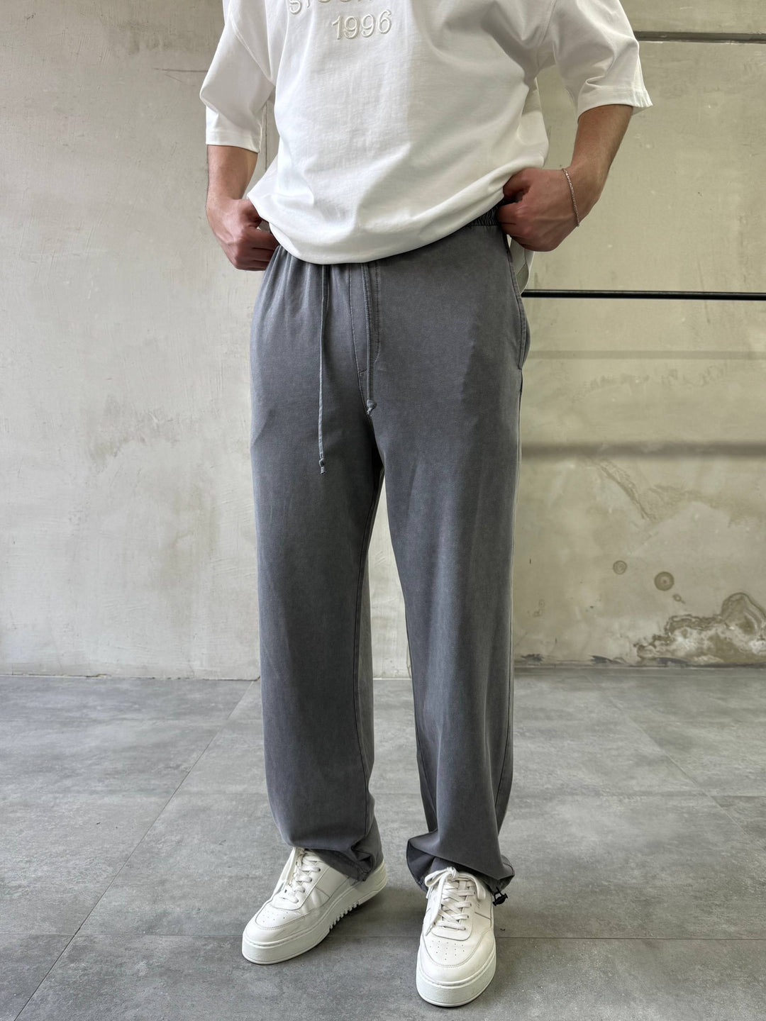 Difransel Cotton Sweatpants in Grey