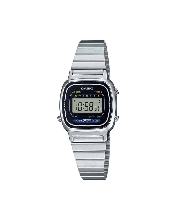 Casio LA670WGA wrist watch in silver