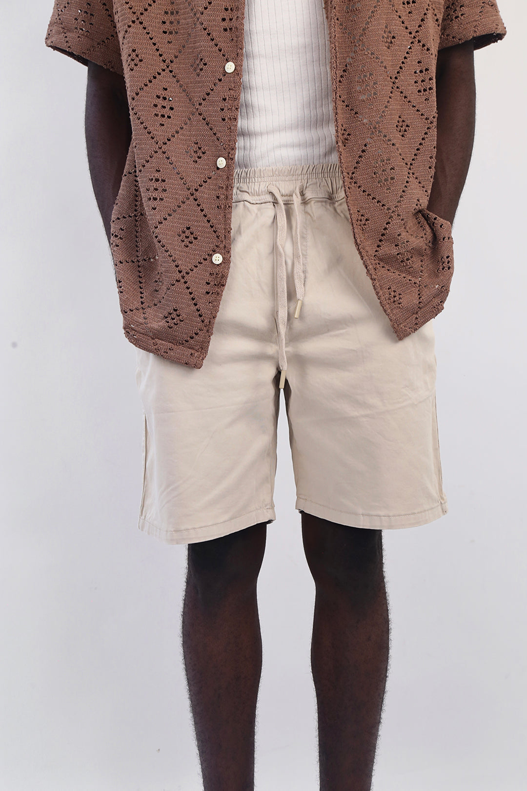 Difransel Cotton Shorts in Sand