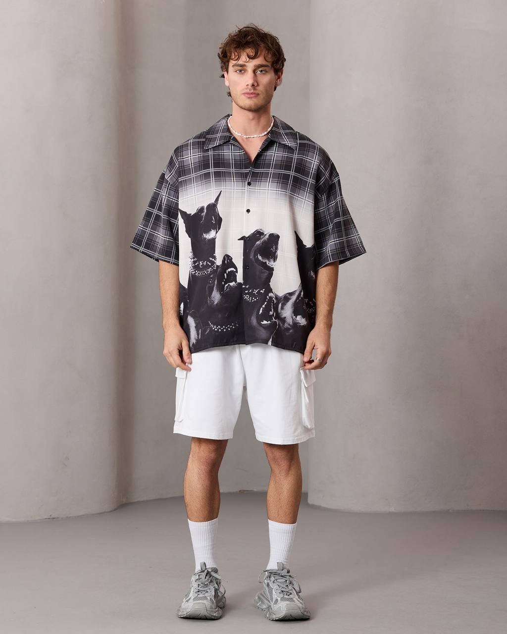 2morrow Doberman plaid shirt