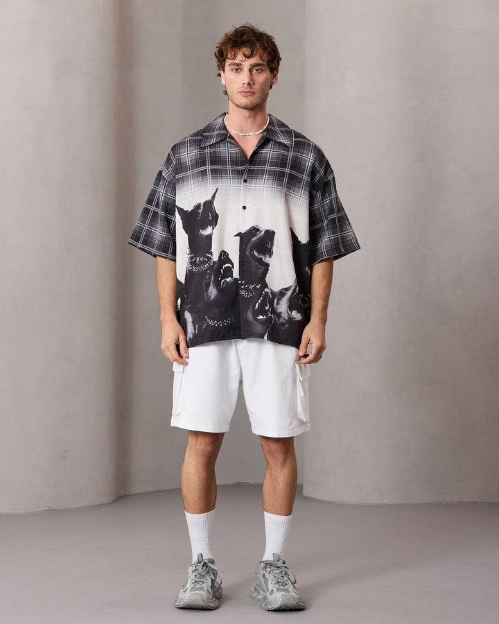 2morrow Doberman plaid shirt