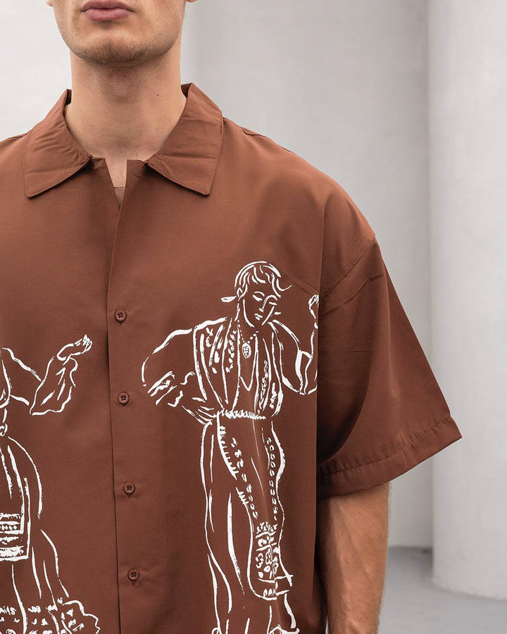 2morrow Terra Art Shirt in brown