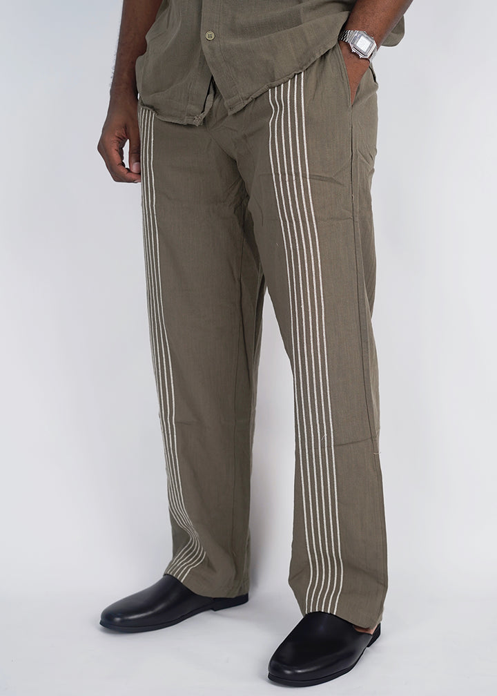 Vamos Short Sleeve Set in Khaki
