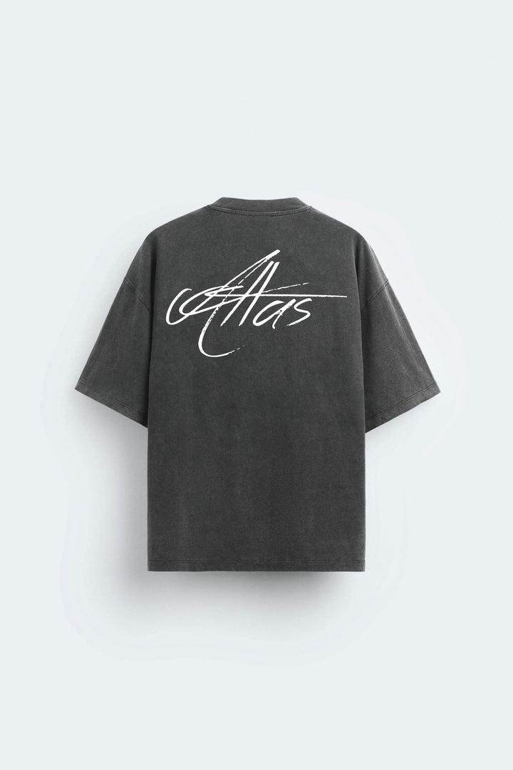 Garm Island Atlas T-shirt in washed grey