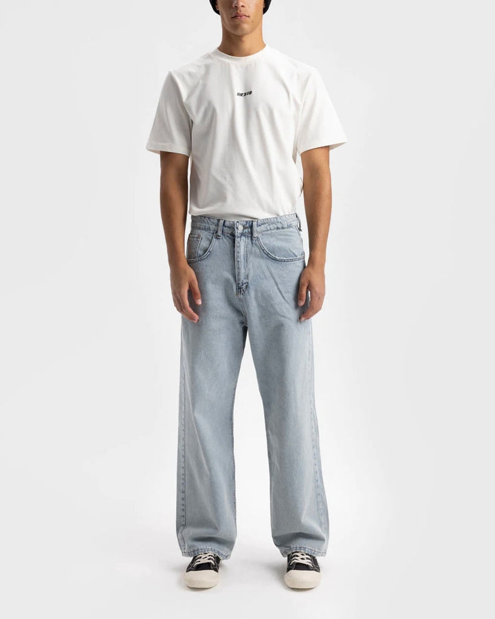 Giesto Washed Baggy Jeans in Blue