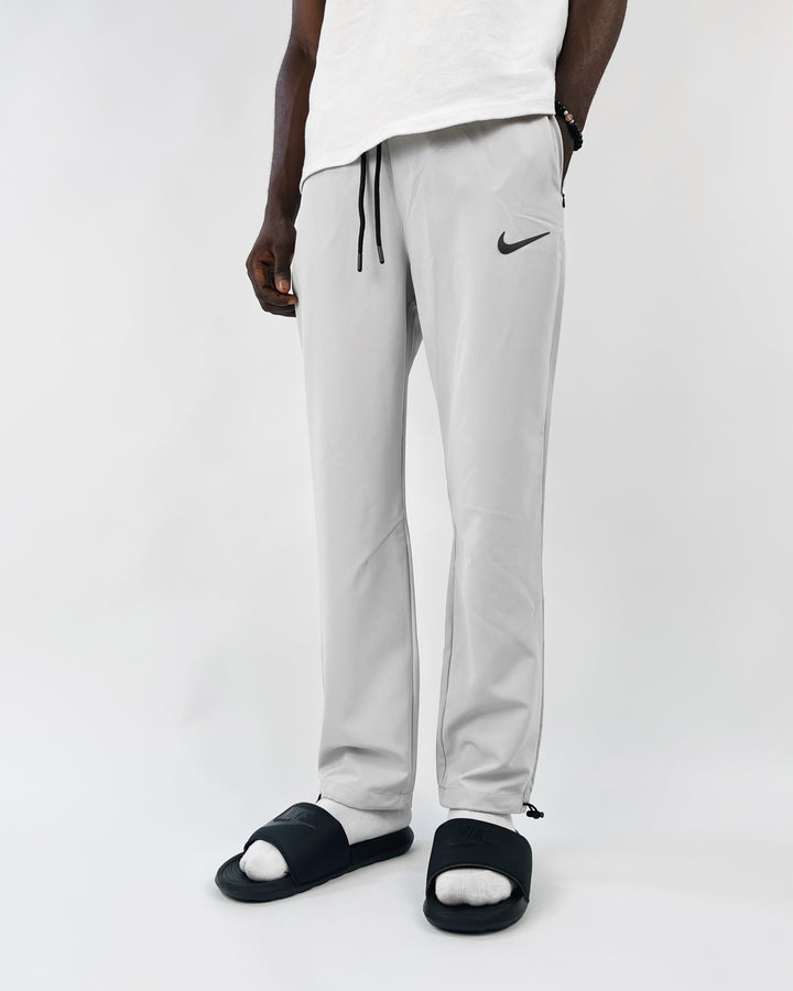 Nike swoosh trackpants in gray