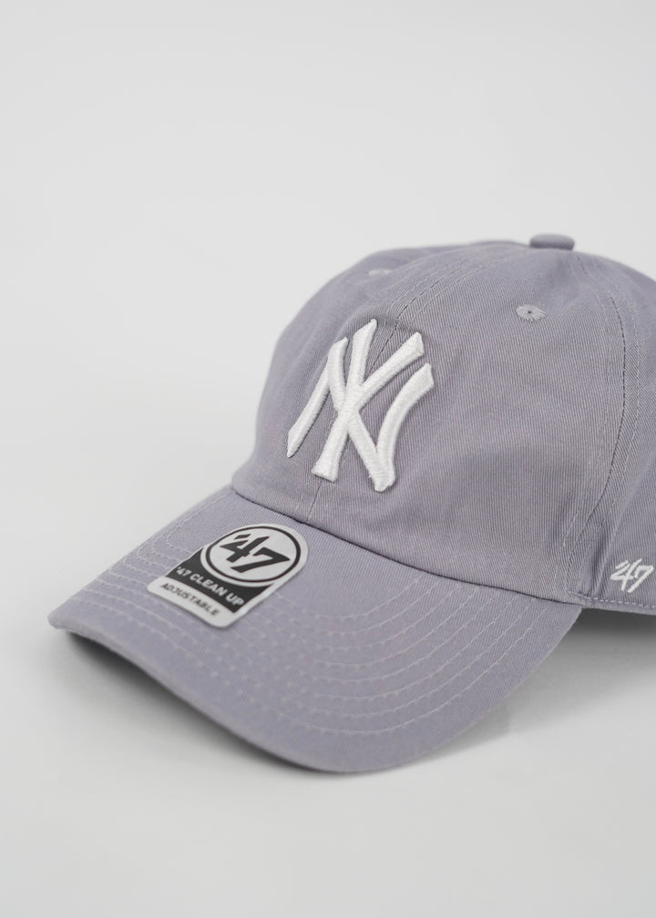 NY Baseball Adjustable Cap in Grey