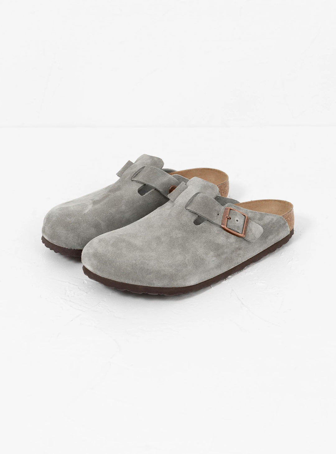 Birkenstock Boston Clogs Slides in Grey