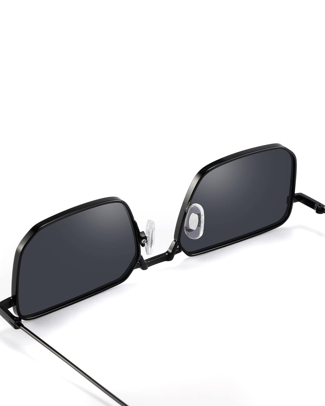 Full black rectangular rim sun glasses