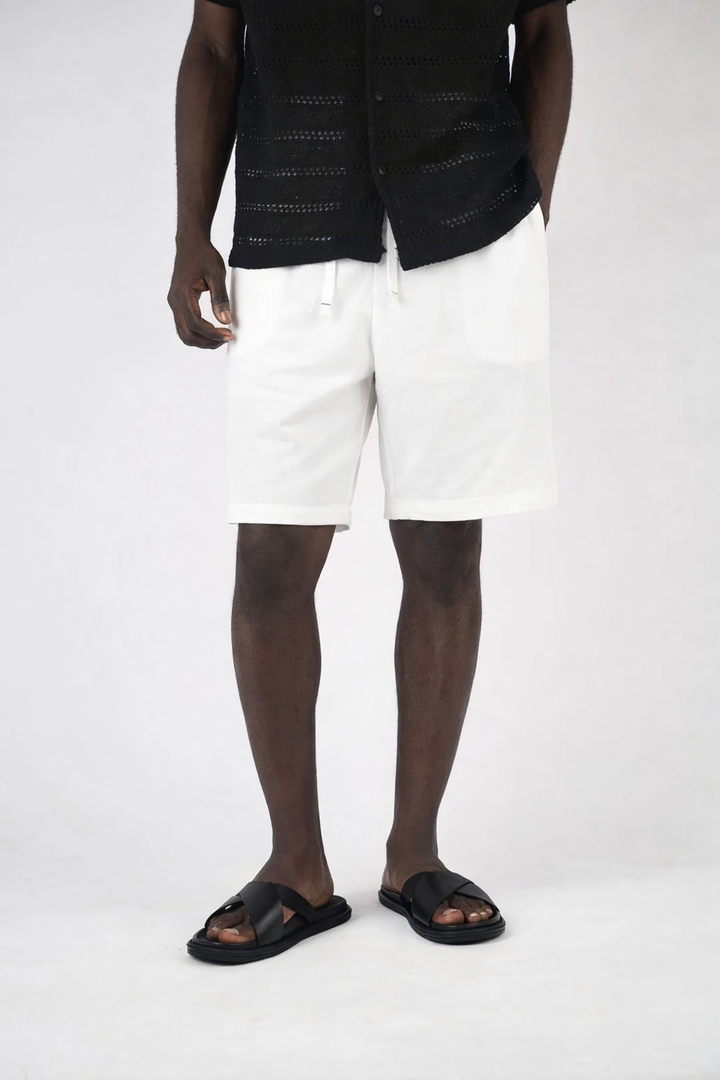 Garm Island Linen Hemp Short in White