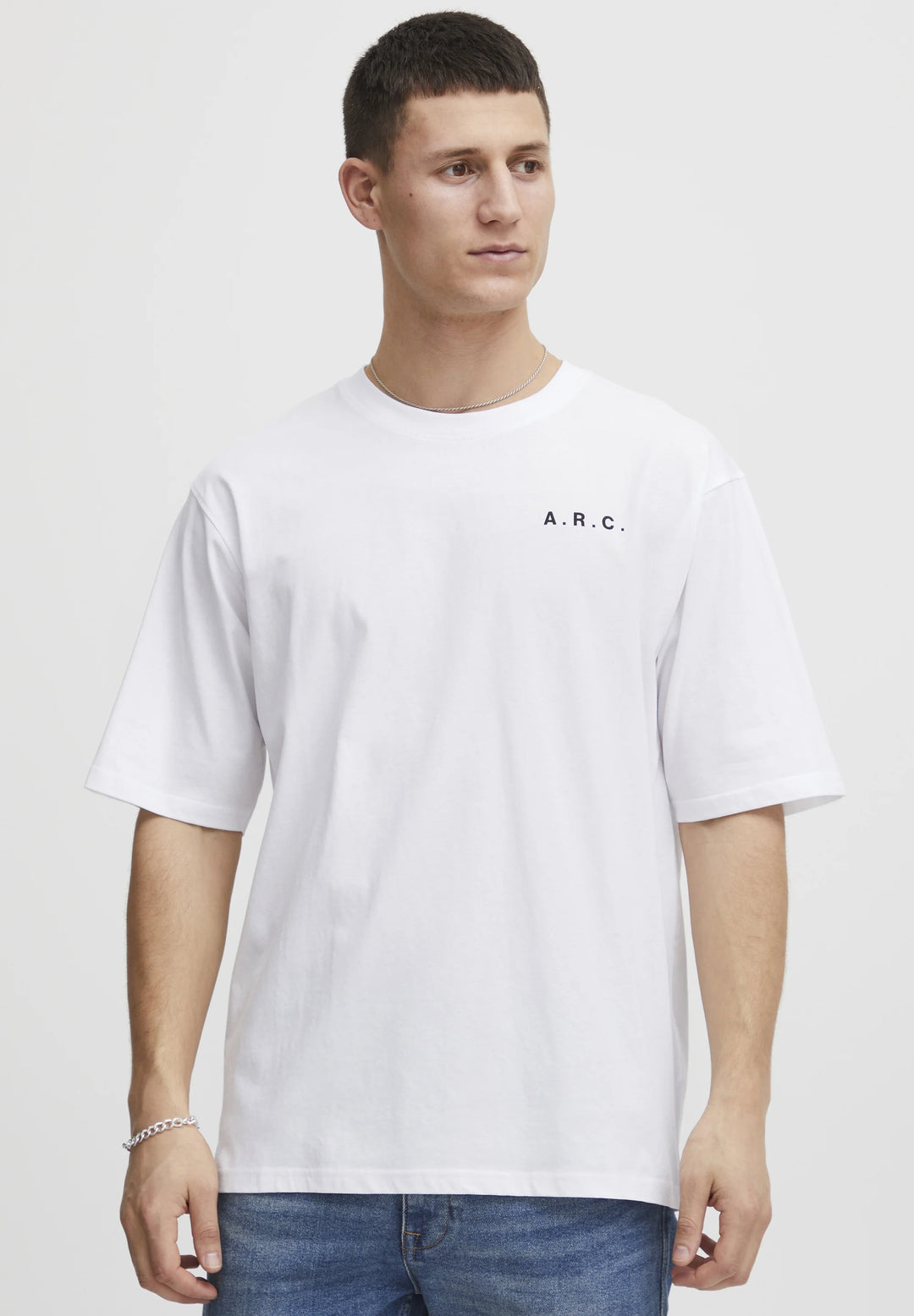 Solid Mono Elan T-shirt in white