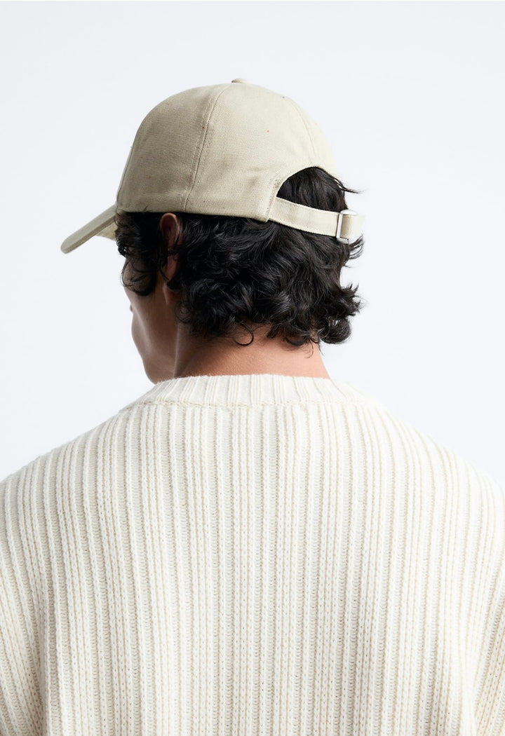 ZARA CAP WITH LETTER PATCH