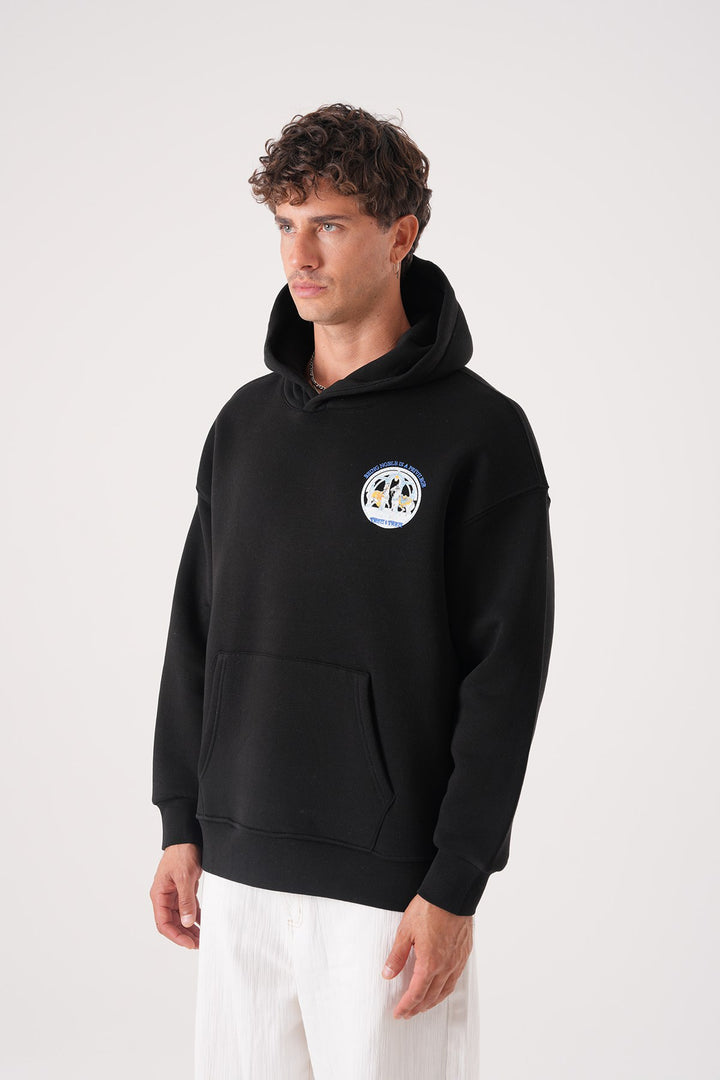 2512 Herd Emblem Hoodie  in Black