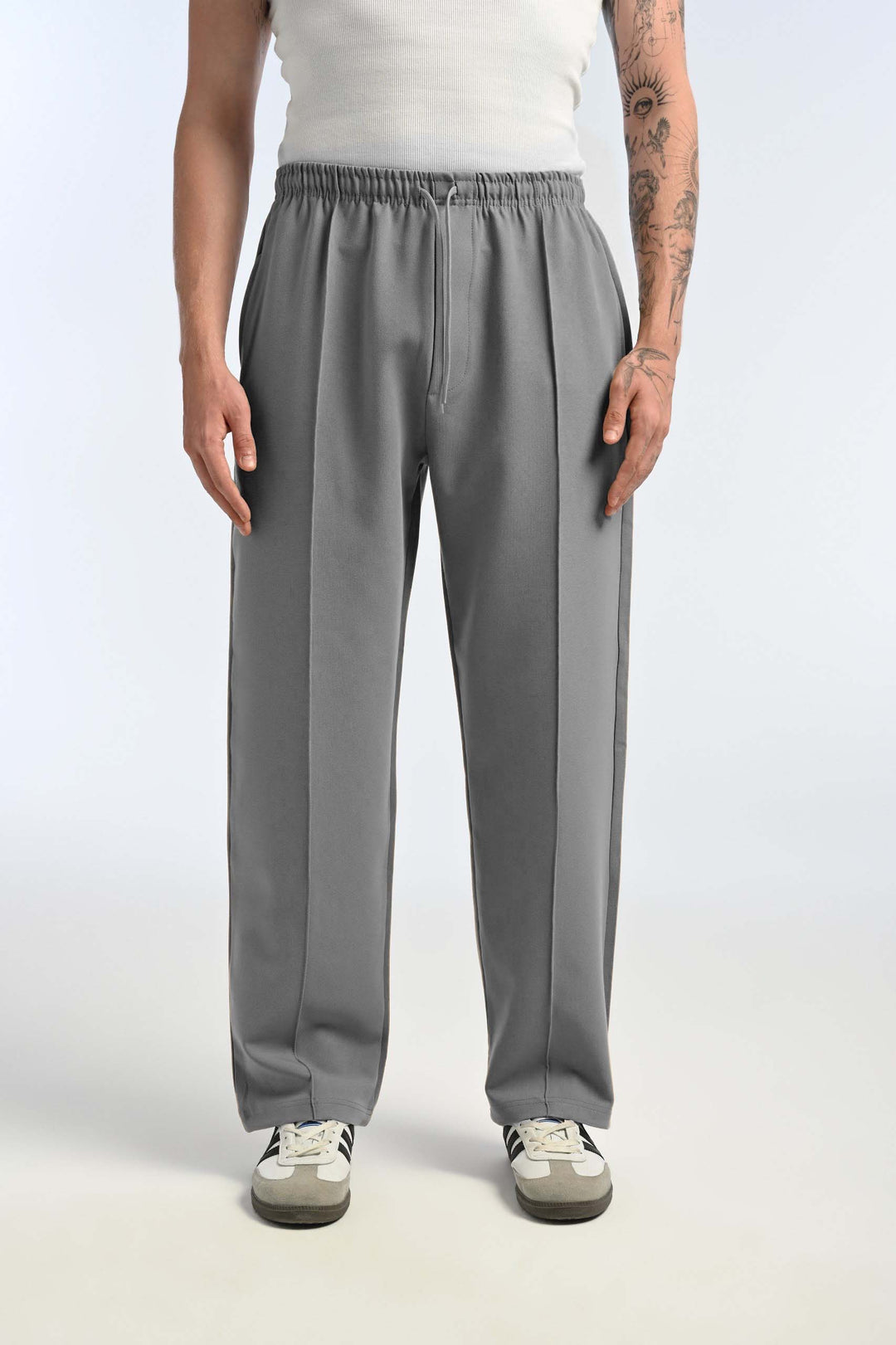 25-12 cotton pants in gray