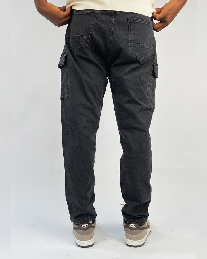 Old Navy Washed black Cargos in black