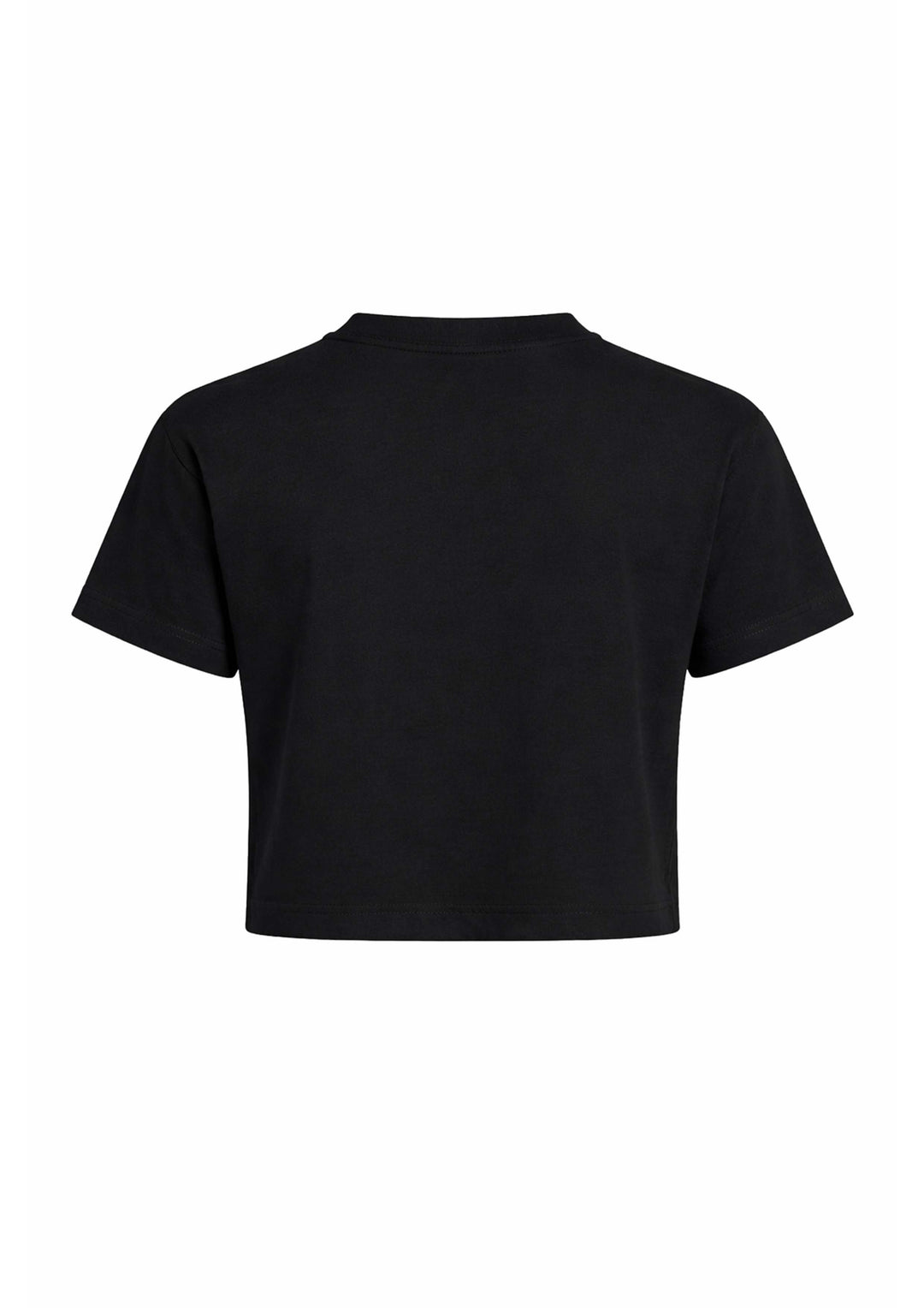 District baby crop top in black