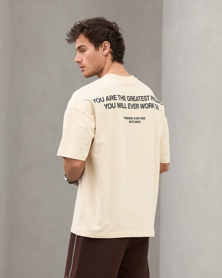 2morrow portrait of a stallion T-shirt in beige