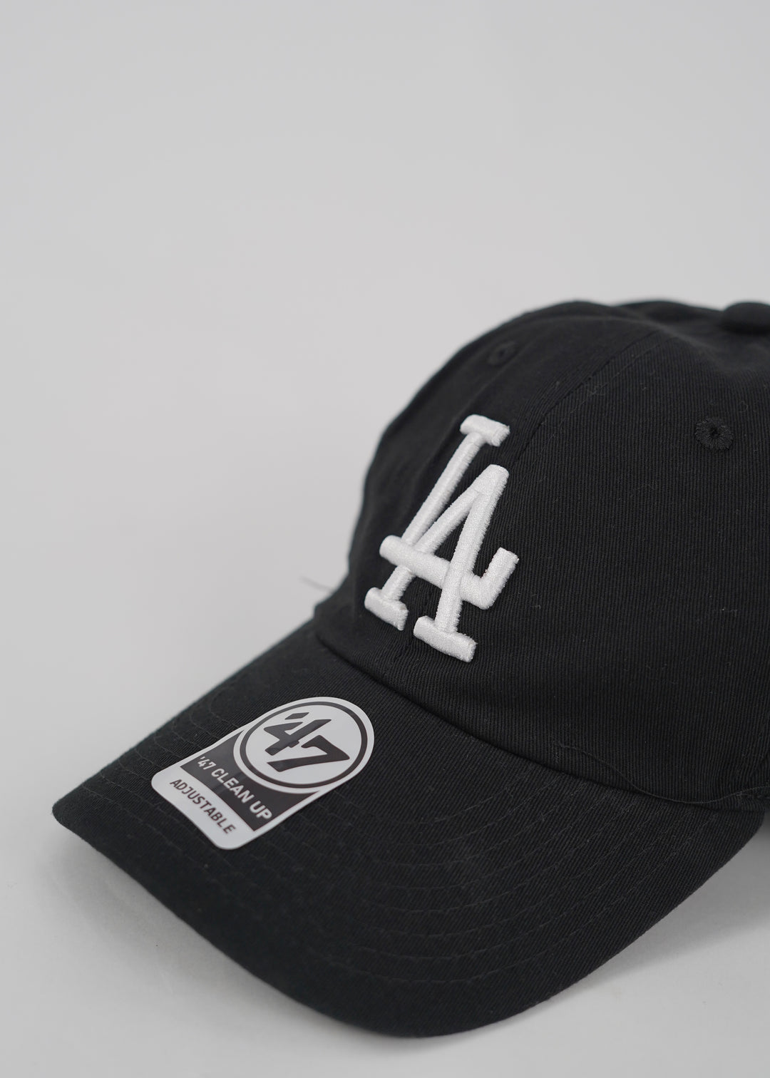 LA Baseball Adjustable Cap in Black and White