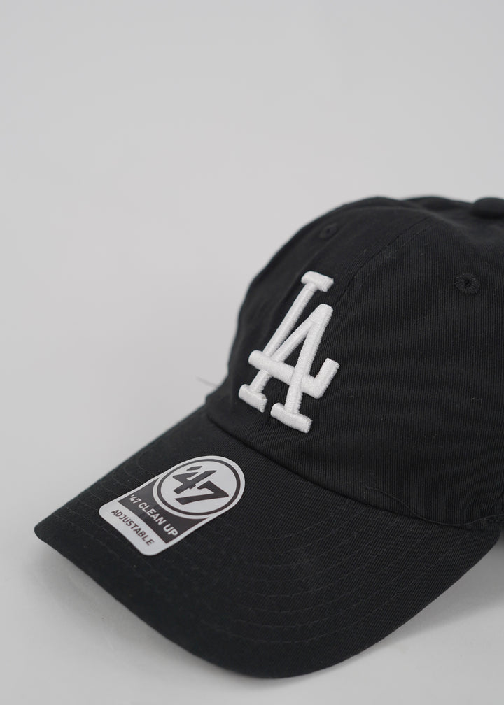 LA Baseball Adjustable Cap in Black and White