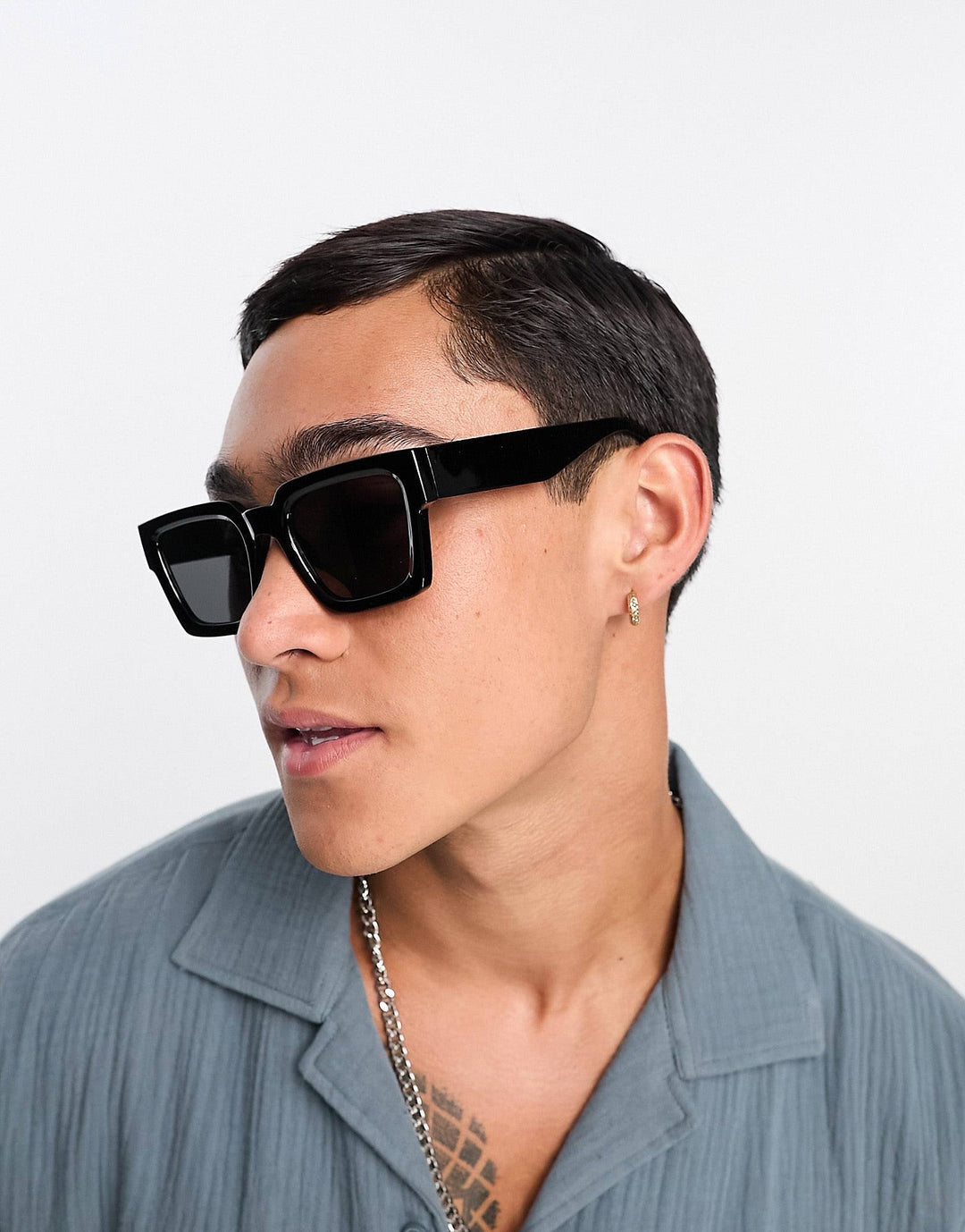 Garm Island Chunky frame sun glasses in black