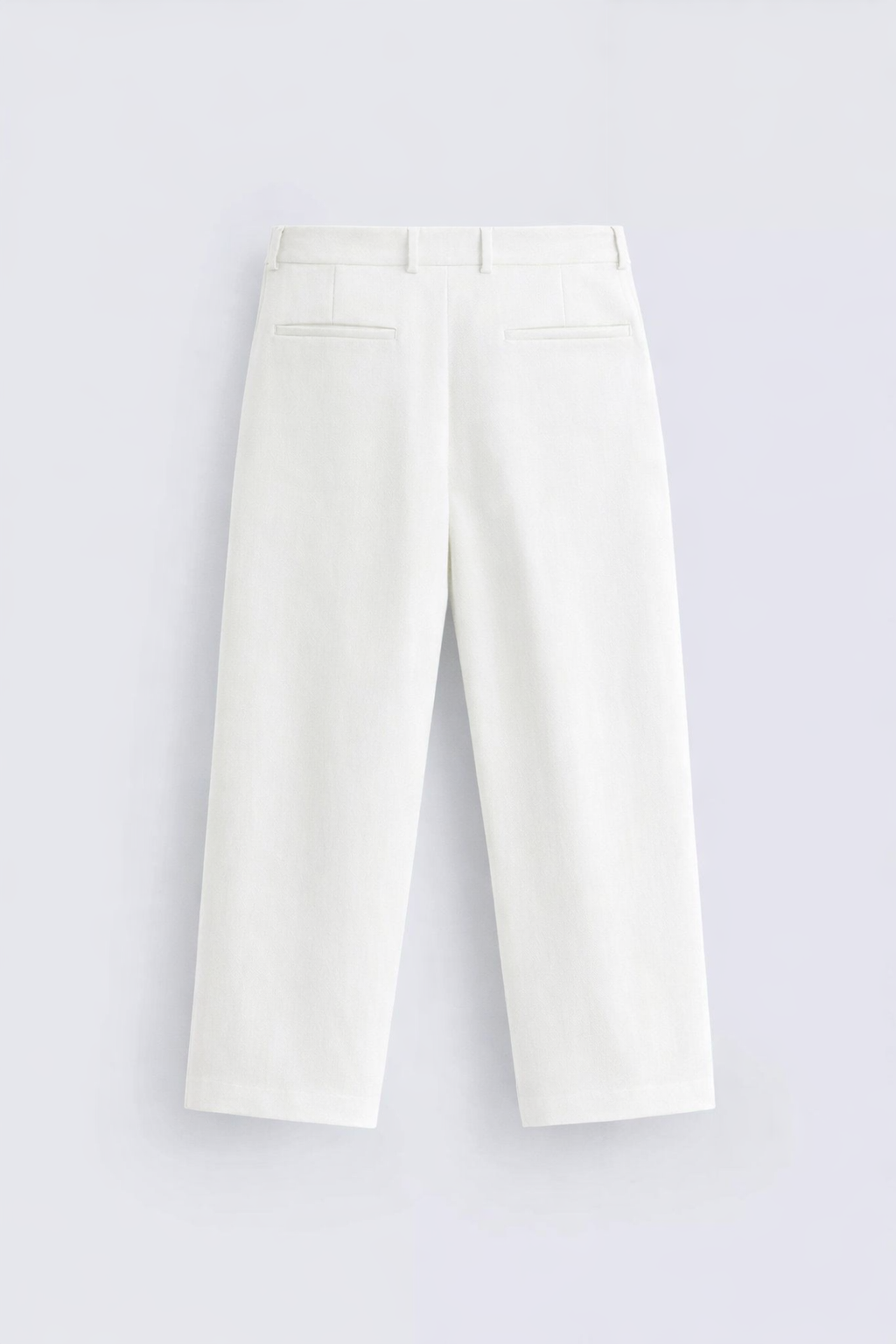 Snazzy smart wide leg pants in white