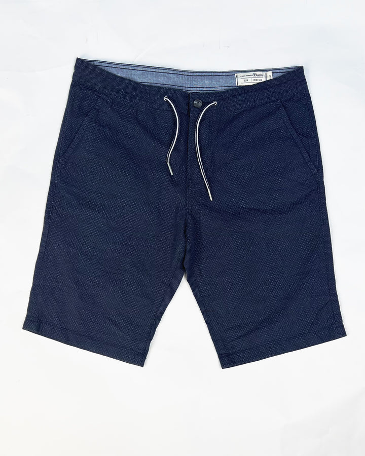 Tom Tailor Chino Shorts in navy with drawstring