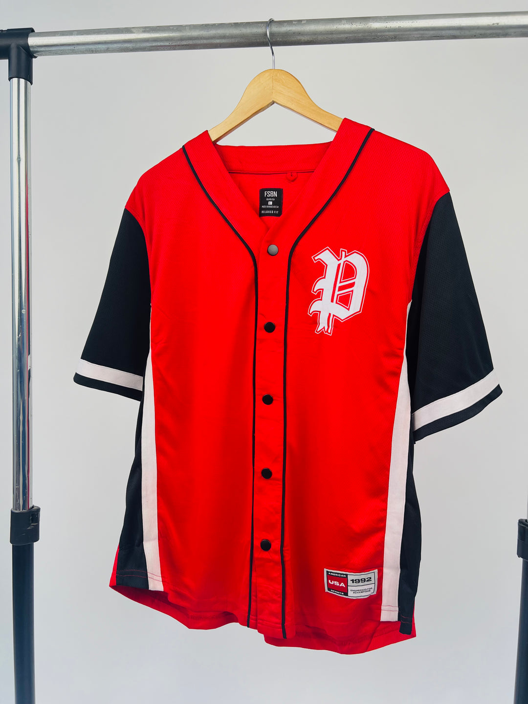 Fsbn varsity jersey t-shirt in red