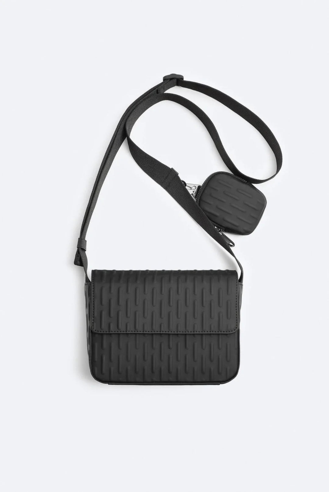Zara embossed Messenger Crossbody Bag