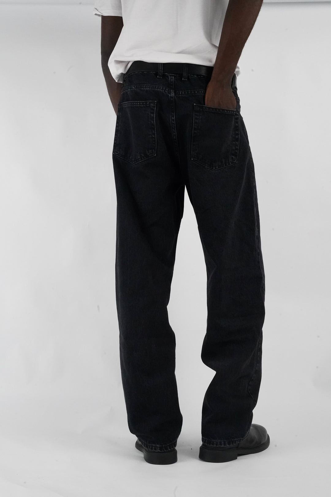 Difransel baggy fit jeans in Dry Black