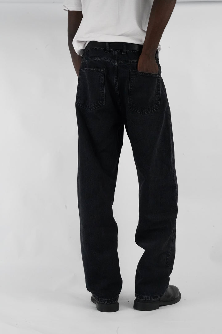 Difransel baggy fit jeans in Dry Black